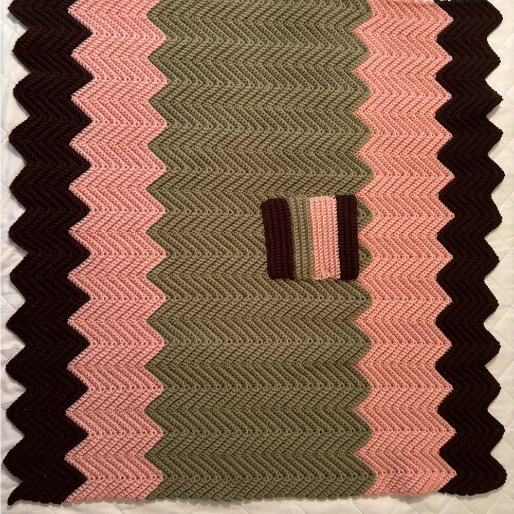 Handmade wheel chair throw